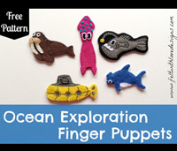 Ocean Exploration Finger Puppets