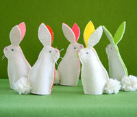 Colorful Bunny Rabbit Finger Puppets