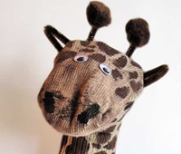 Giraffe Sock Puppet