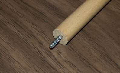 Metal threads of hanger