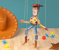 3D Paper Woody Toy Story Marionette