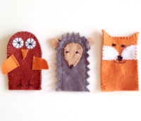 Forest Critters Finger Puppets