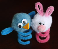 Easter Pipe Cleaner Finger Puppets