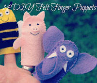 14 DIY Felt Finger Puppets