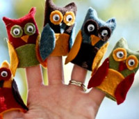 Owl Finger Puppets
