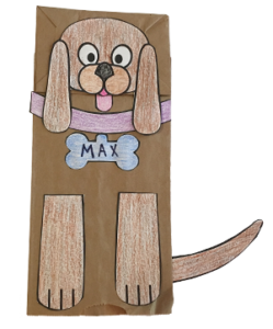 Free Dog Paper Bag Puppet Pattern – The Tucson Puppet Lady